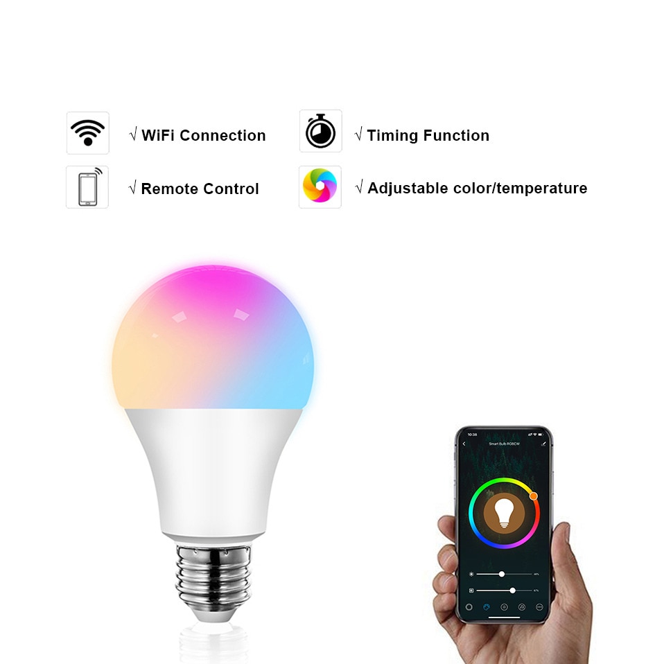 LED Bulb with Smart Life APP, Voice Control for Google Home, Alexa LED Bulb with Smart Life APP, Voice Control for Google Home, Alexa